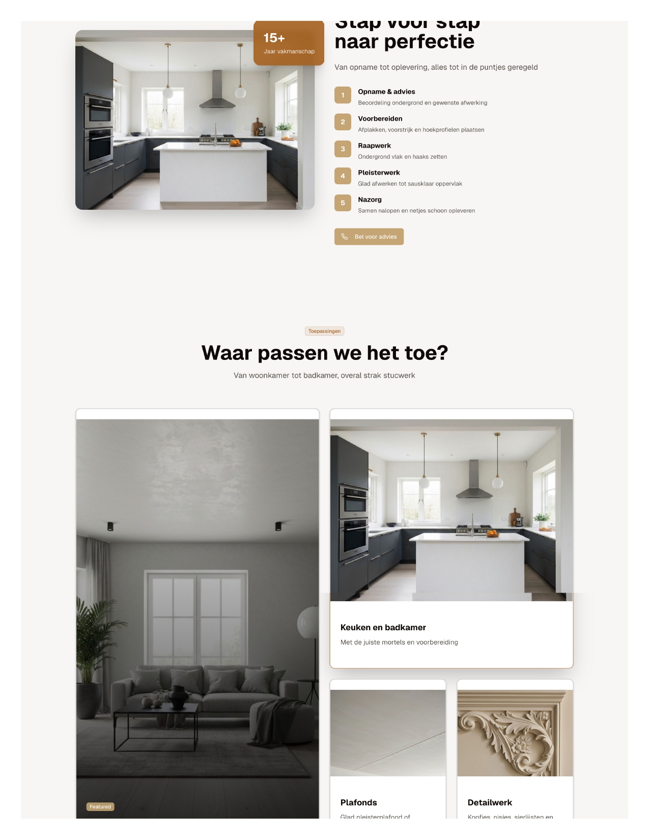 Professionele Stukadoorsdiensten Landing Page - Afbeelding 3