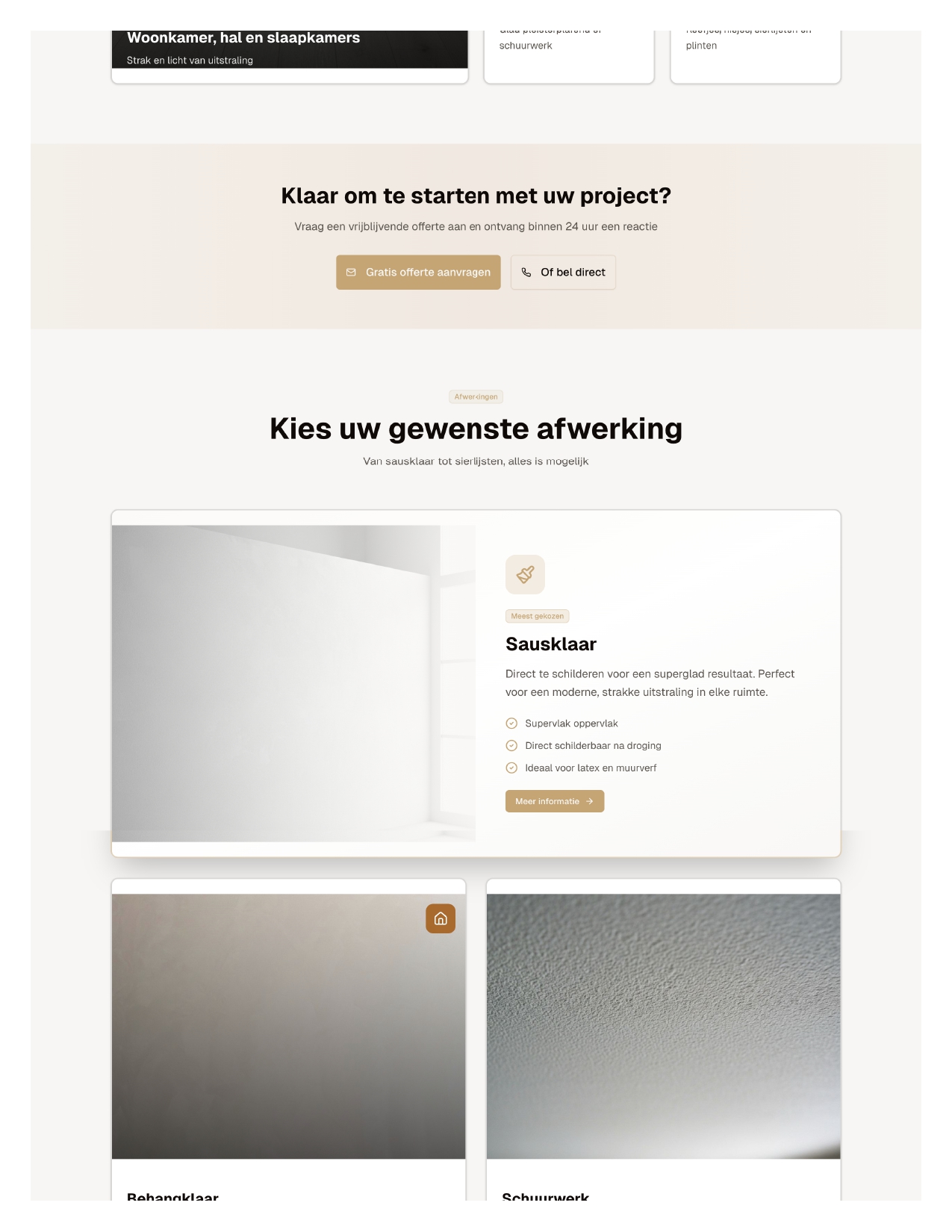 Professionele Stukadoorsdiensten Landing Page - Afbeelding 4