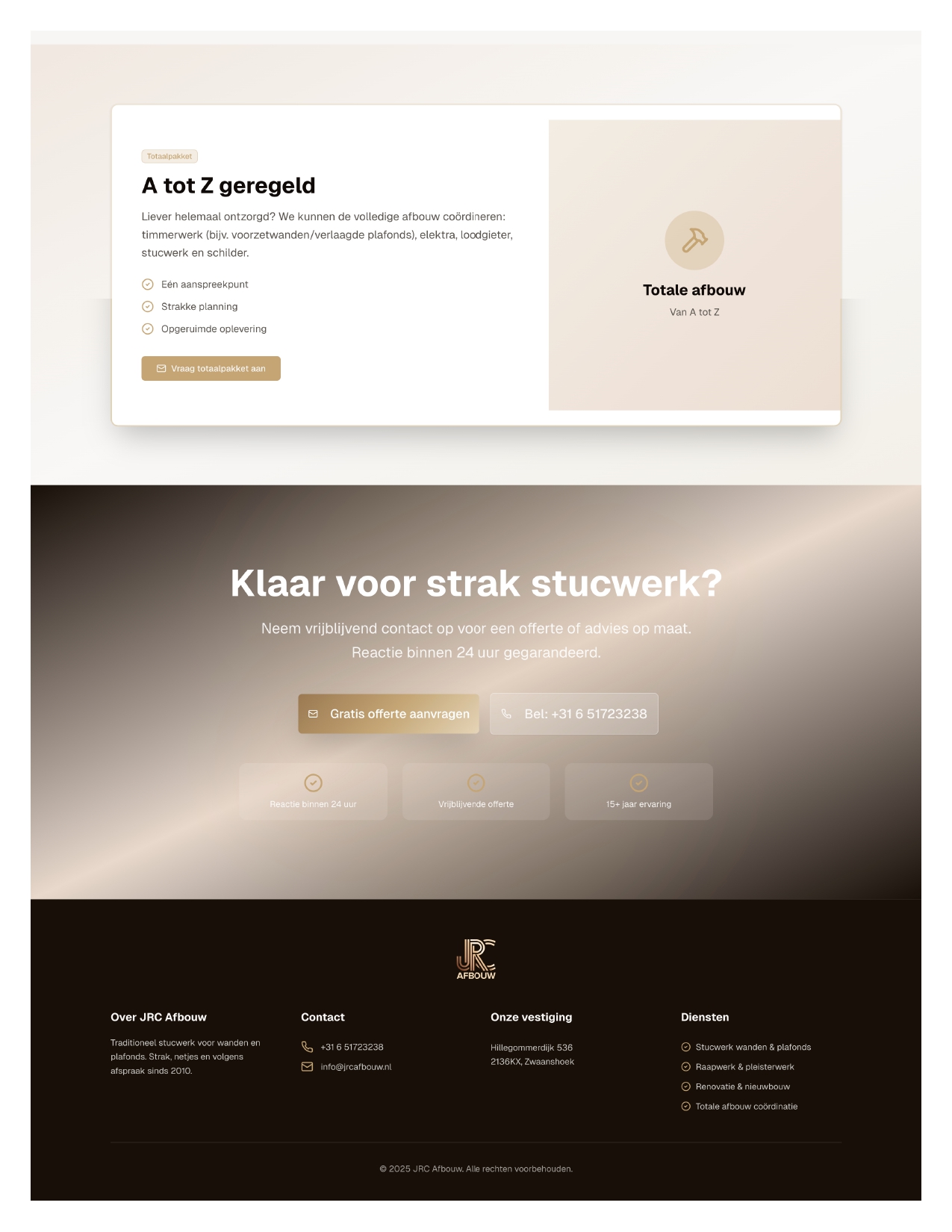 Professionele Stukadoorsdiensten Landing Page - Afbeelding 8