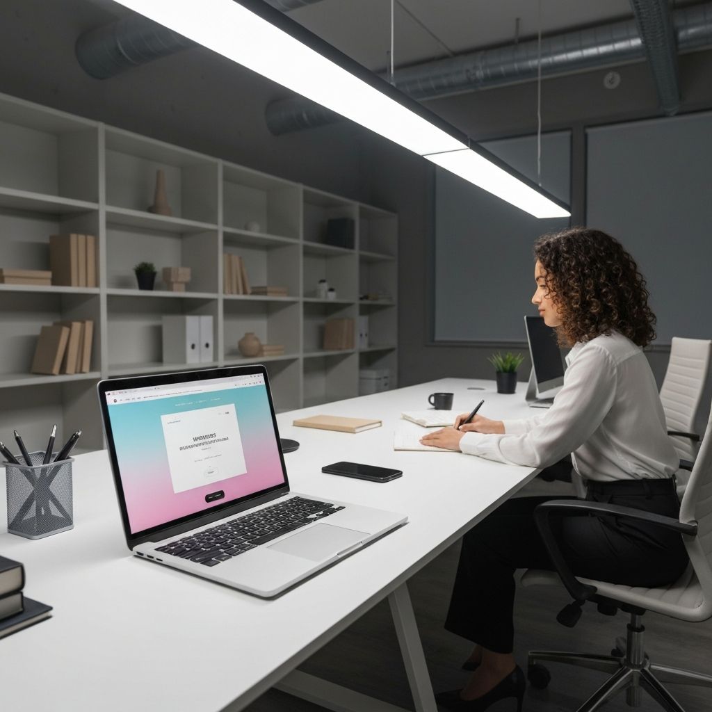 Professional web development workspace